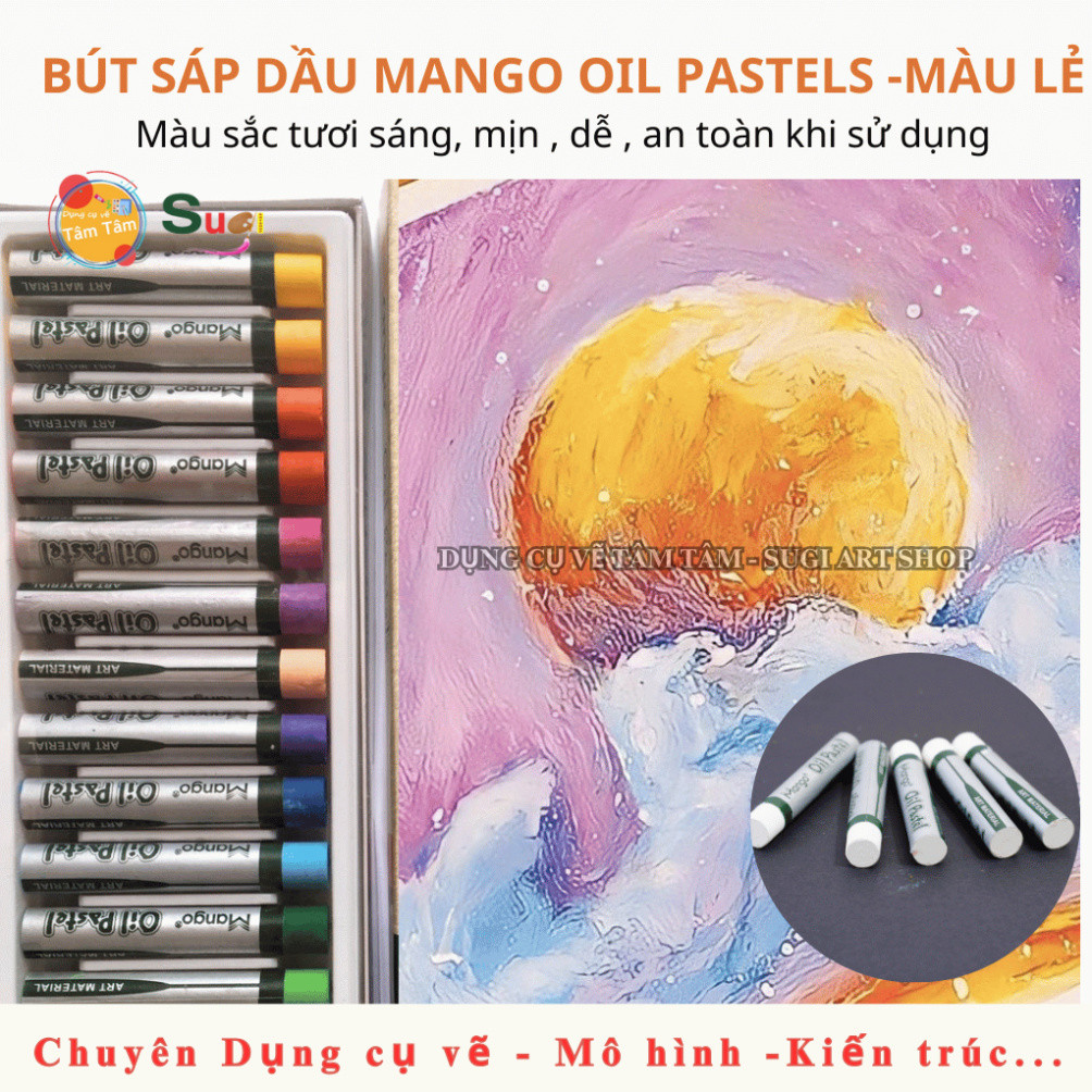 Bút Sáp Dầu Cây lẻ  - Bút sáp dầu Mango Oil Pastels