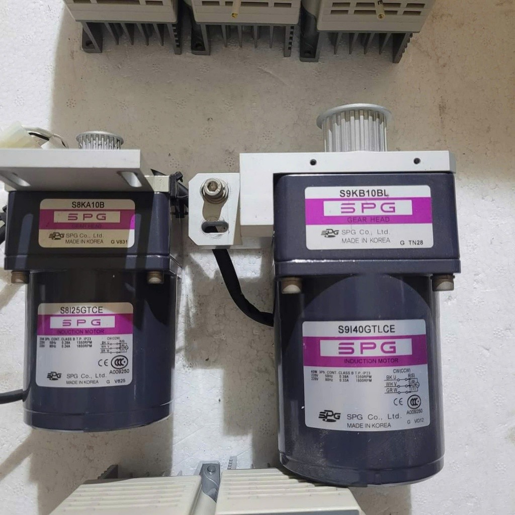 Bộ Động cơ kèm hộp số giảm tốc SPG 25W 40W TỶ SỐ 1/10 3 PHA BIẾN TẦN JSCC 0.25KW S8I25G S8KA10B S9I40G S9KB10BL Tháo máy - BỘ 3P 40W TỶ SỐ 1/10
