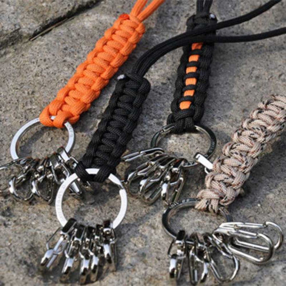 UANGX With 5pcs Buckle Parachute Cord Multifunctional 7core Weaved Braided