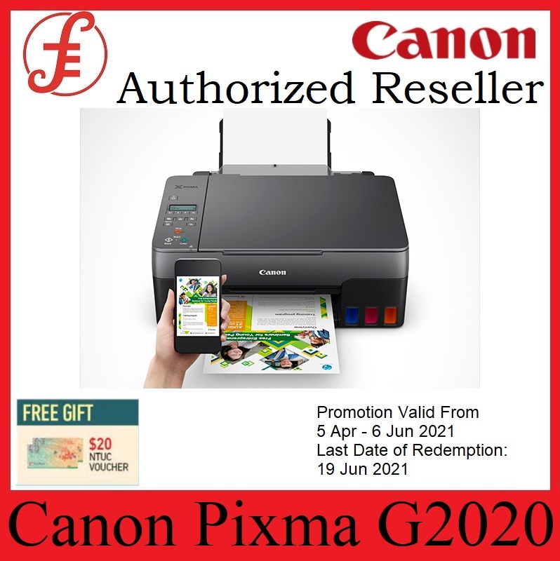 Canon PIXMA G2020 | Easy Refillable Ink Tank, All-In-One Printer for High Volume Printing Singapore