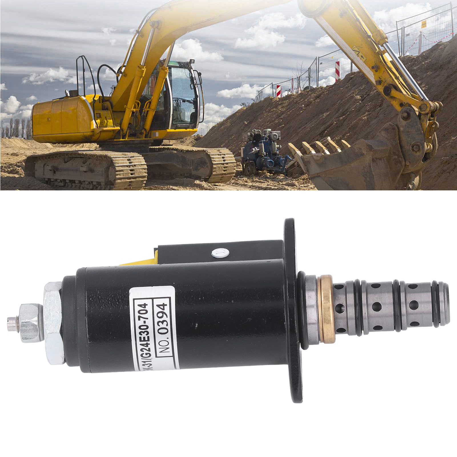 Van điện từ xoay van điện từ bằng thép không gỉ Van điều khiển bơm thủy lực cho e320b e322b e322c Van điện từ công nghiệp