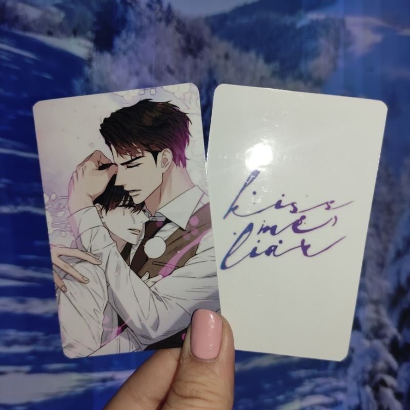 CARD GLOSSY ⭐️ Thẻ Bo Góc  Hôn Tôi Đi Đồ Dối Trá  - Photocard Kiss Me Liar Yaoi - Manhwa Card - Cán 