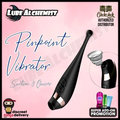 LubeAlchemist™ Tadpole Pinpoint Vibrator with Suction Stick Dildo G Spot Sex Toys for Female Chokchok