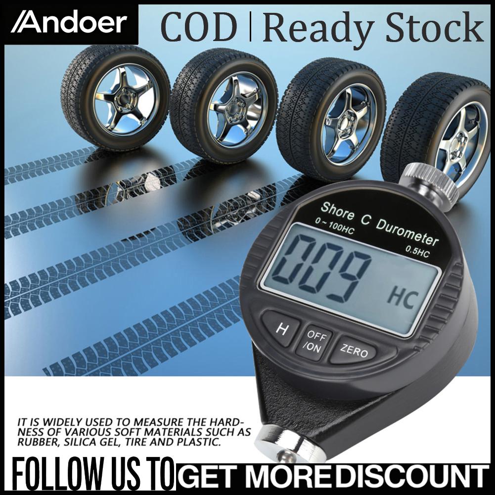 Andoer Máy đo độ cứng cao su Shore kỹ thuật số 100HD C Máy đo độ cứng cao su Màn hình LCD Giá 609,000 Đồng*Miễn phí vận chuyển