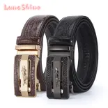 Lunashine  Thắt lưng nam Du Mục-Thắt lưng khóa tự động hợp kim cá tính dây đeo cá sấu nam đơn giản
