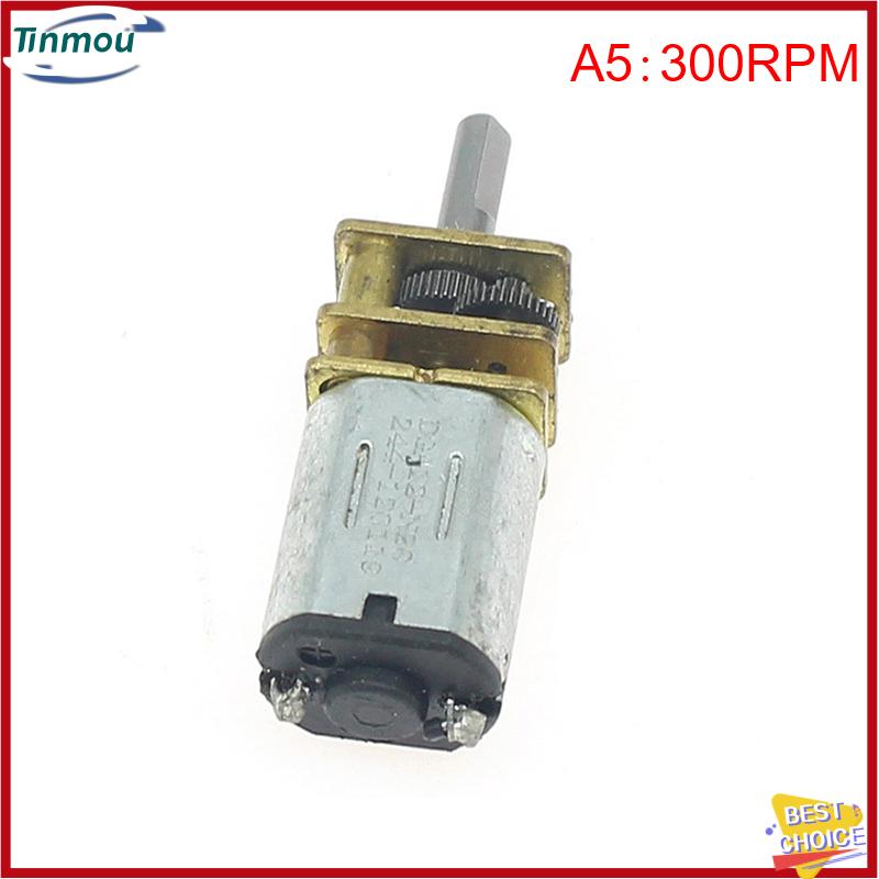 【Tinmou】🌟🌟【Hot Sale】🎈 Micro N20 Bánh Động Cơ Tốc Độ Chậm Kim Loại Hộp Số Giảm Tốc Động Cơ Điện Tự Làm Đồ Chơi - 5