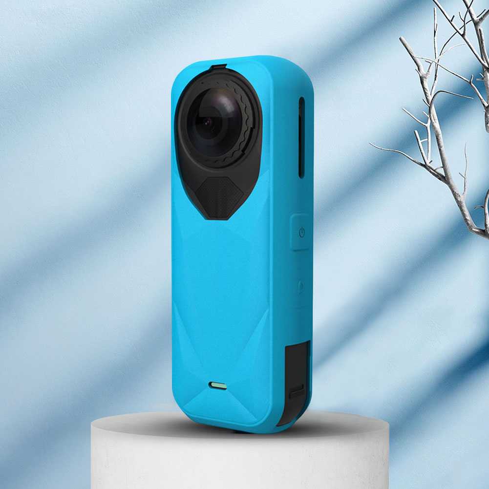 Black Silicone Protective Case for Insta360 X5 Camera Lens Anti-Scratch Panoramic Cover ราคา 126 บาท*ส่งฟรี