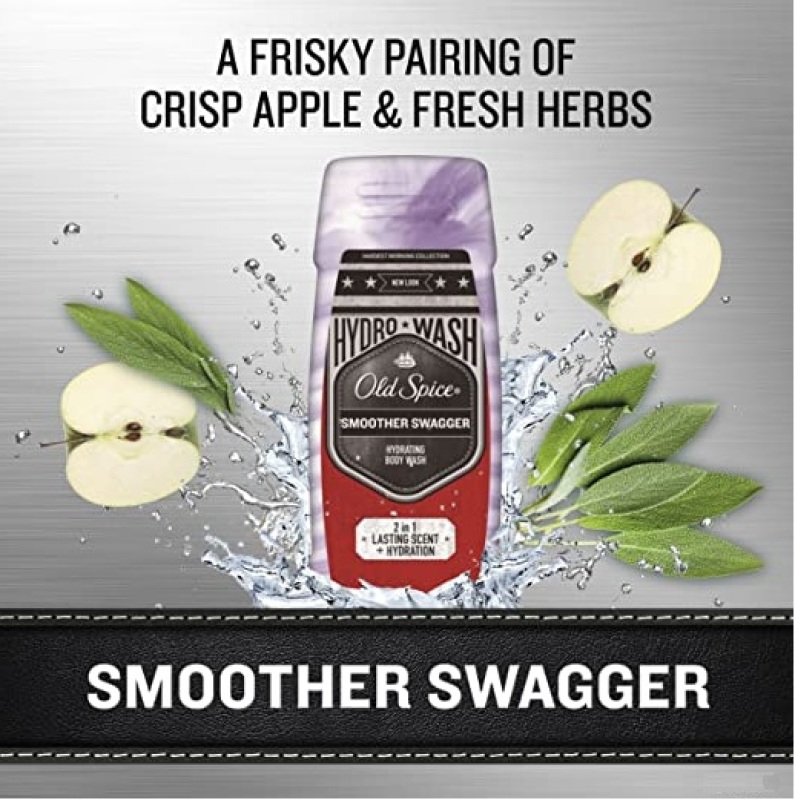 Buy Old Spice Hardest Working Smoother Swagger Hydro Body Wash for Men, 16 Ounce Singapore