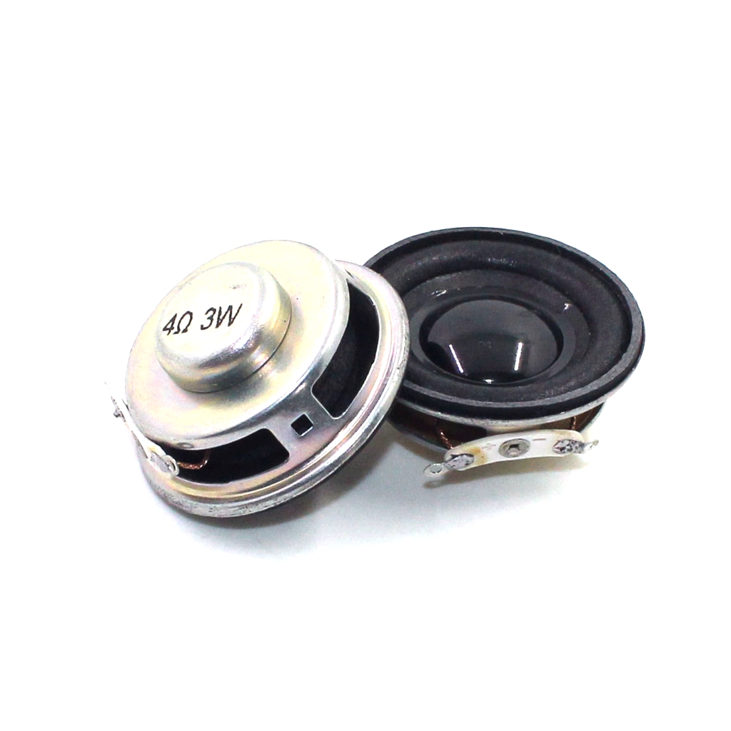 2pcs còi loa 3W 4R đường kính 4cm Bộ khuếch đại âm thanh mini miếng đệm cao su Loa trumpet 3W 4ohm 40mm