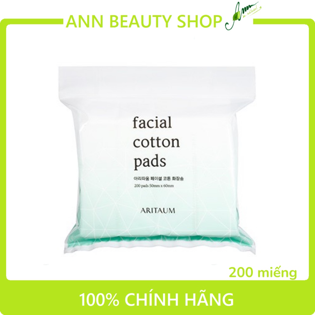 Bông tẩy trang Facial Cotton Pads Aritaum 200 MIẾNG - SẢN PHẨM CỰC KÌ CHẤT LƯỢNG, ĐƯỢC SĂN ĐÓN TRÊN THỊ TRƯỜNG HIỆN NAY, SHOP CAM KẾT CHỌN LỌC KĨ, MỜI KHÁCH YÊU ỦNG HỘ