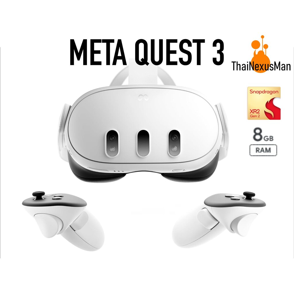 Meta Quest 3 Standalone VR - ยี่ห้อ Quest ราคา 23,690 บาท*ส่งฟรี