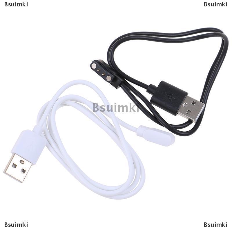 [COD] Bsuimki Dây sạc vòng tay từ tính 2 chân 4mm thông dụng cho đồng hồ thông minh
