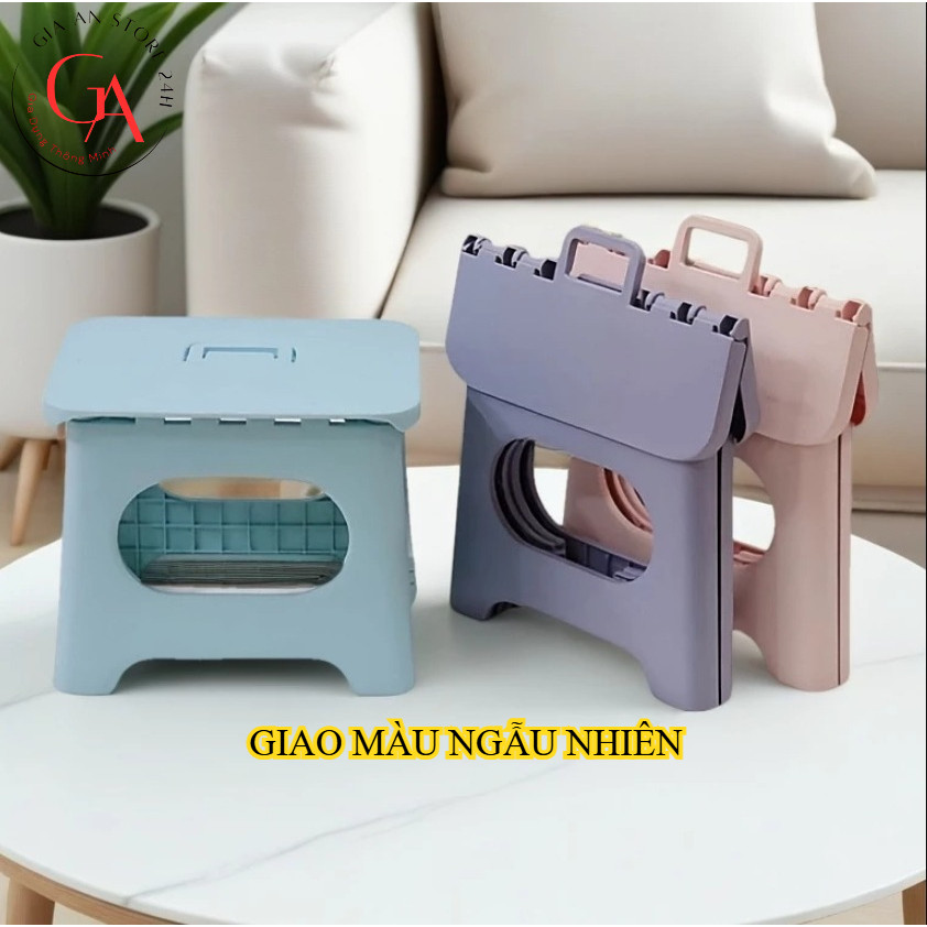 Ghế đẩu gấp gọn nhựa cao cấp tiết kiệm không gian - Chất Liệu An Toàn