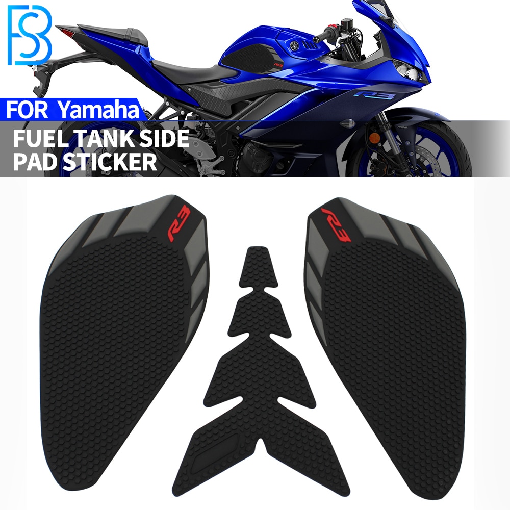 Miếng dán miếng bảo vệ bình xăng xe máy R3 Miếng Dán Bình Xăng đầu gối 3M cho Yamaha YZF R3 miếng dán chống trượt 2019 2023