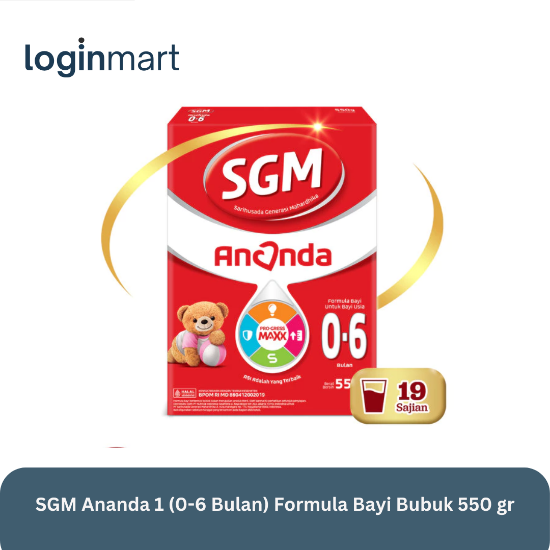 SGM Ananda 1 (0-6 Bulan) Formula Bayi Bubuk 550 gr