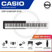 Casio CDP-S110 Digital Piano with X-stand, 88 keys