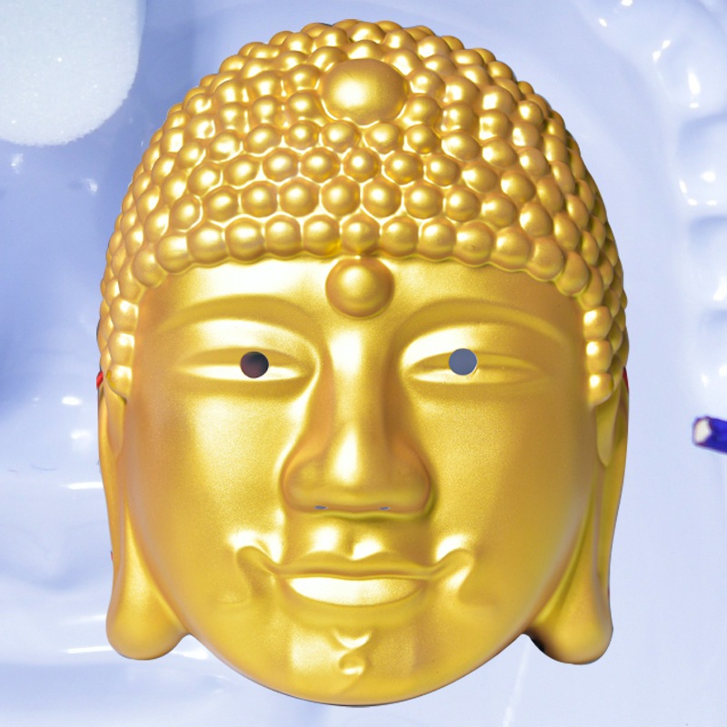 Có Sẵn Mặt Nạ Phật Tổ Như Lai Bằng Nhựa Gia Công Tinh Xảo và Đẹp Mắt