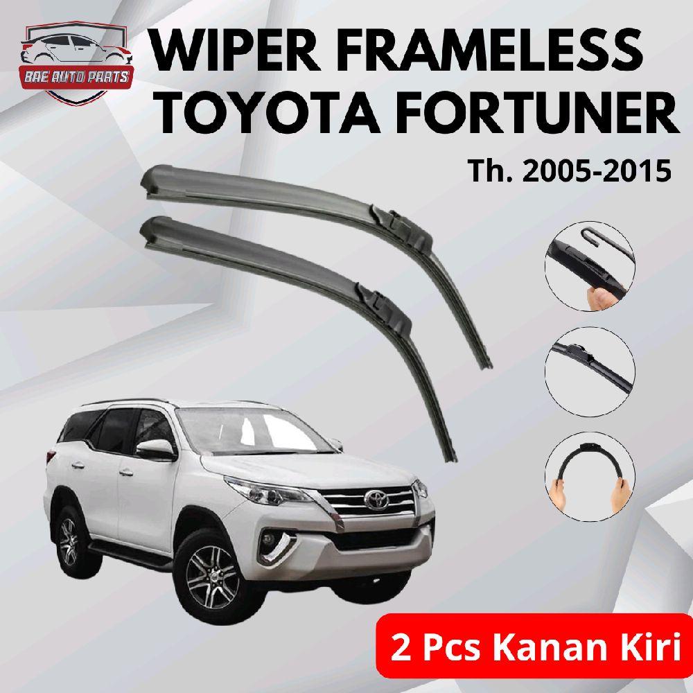 Frameless Front Wiper for Toyota Fortuner 2005-2015, Pair Right and Left Without Iron Frame Harga 55,000 rupiah*Gratis Ongkir