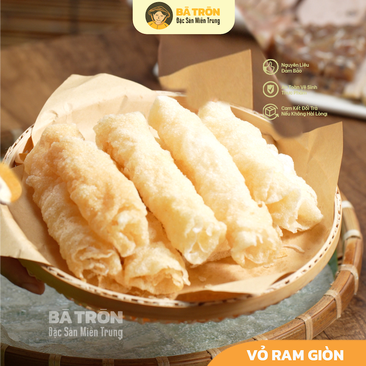 [Đặc Sản Quê]_Vỏ Ram Giòn Tuyển chất lượng ăn kèm Nem Nướng, Bún thịt nướng Nha Trang, bánh tráng cuốn Tây Sơn