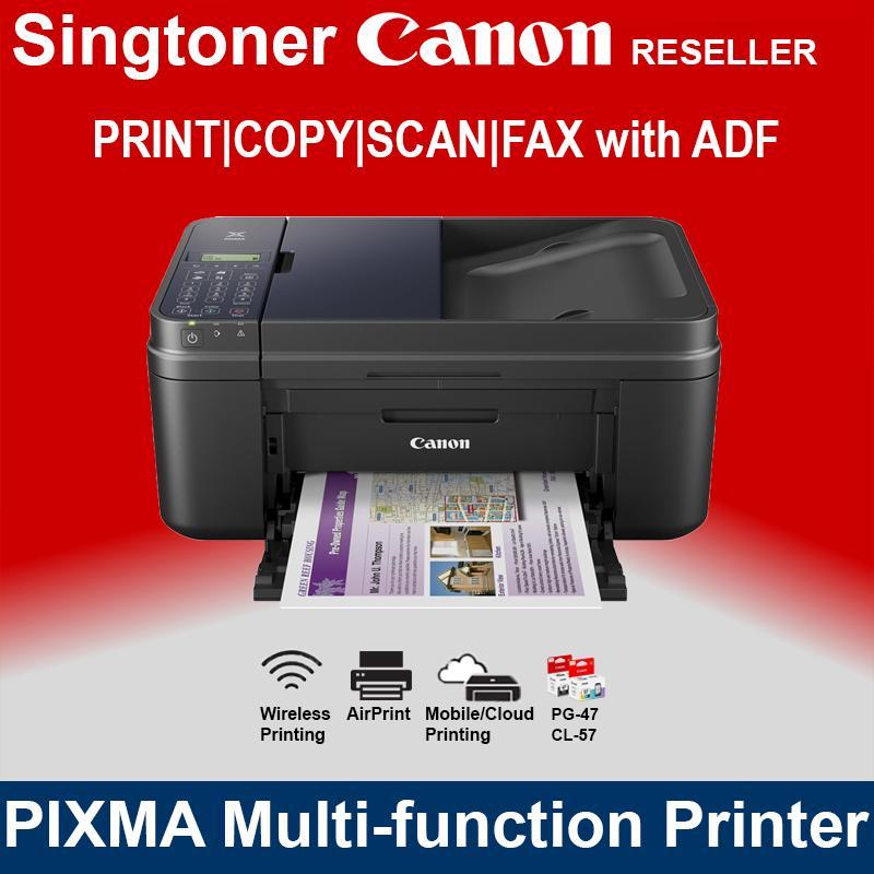 [Local Warranty] Canon PIXMA E480 Wireless All-In-One with Fax for Low-Cost Printing Inkjet Printer E-480 E 480 Singapore