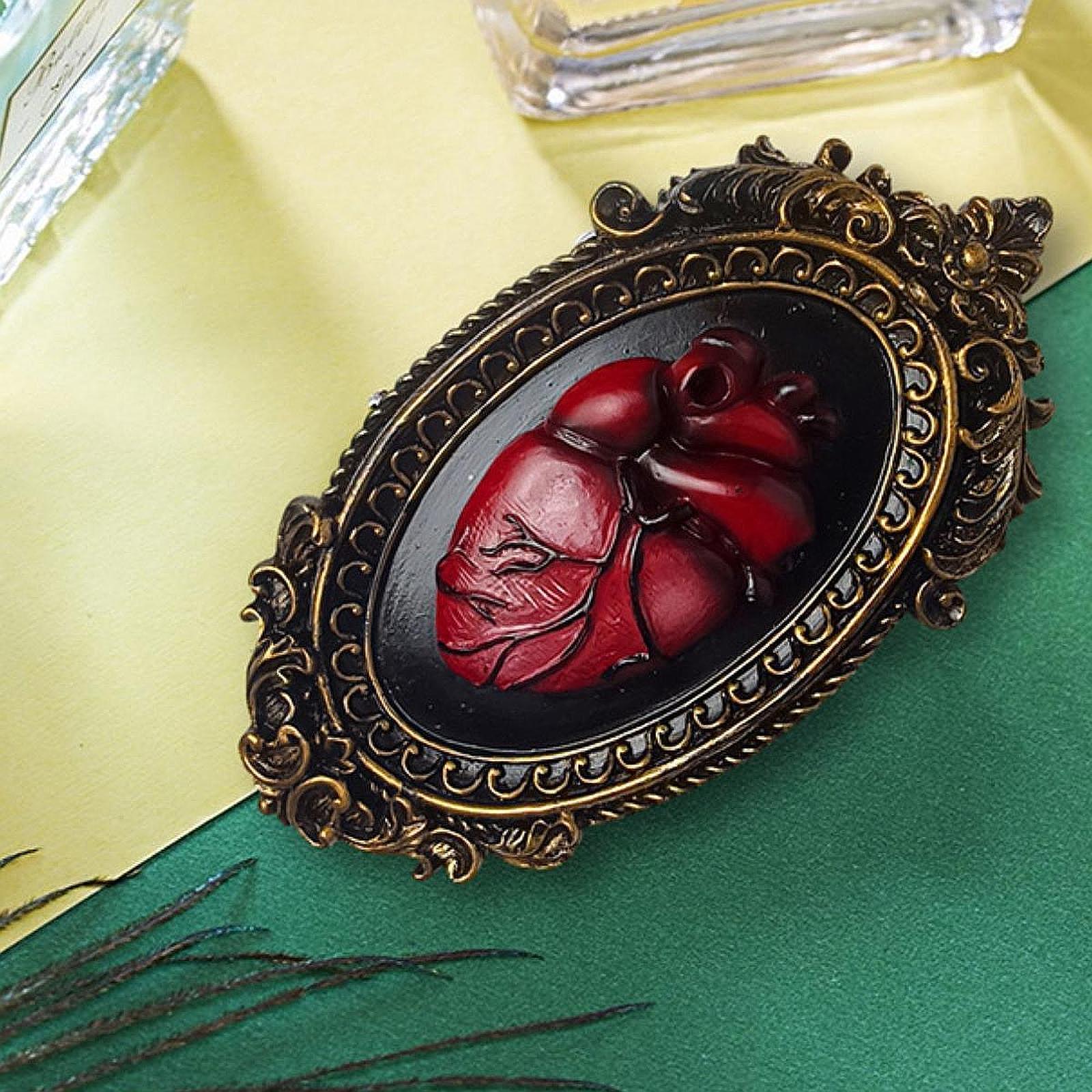 Serbery tim Tượng điêu khắc treo tường Gothic trang trí tường tác phẩm nghệ thuật khung ảnh đồ treo trang trí cho hộ gia đình lối vào Phòng ngủ phòng khách
