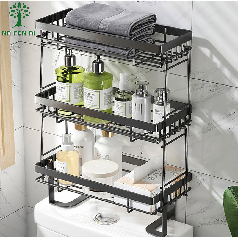 Nfa đa chức năng có thể tháo rời, khăn giấy vệ sinh không đục lỗ và giá lưu trữ mảnh vụn phía trên nhà vệ sinh