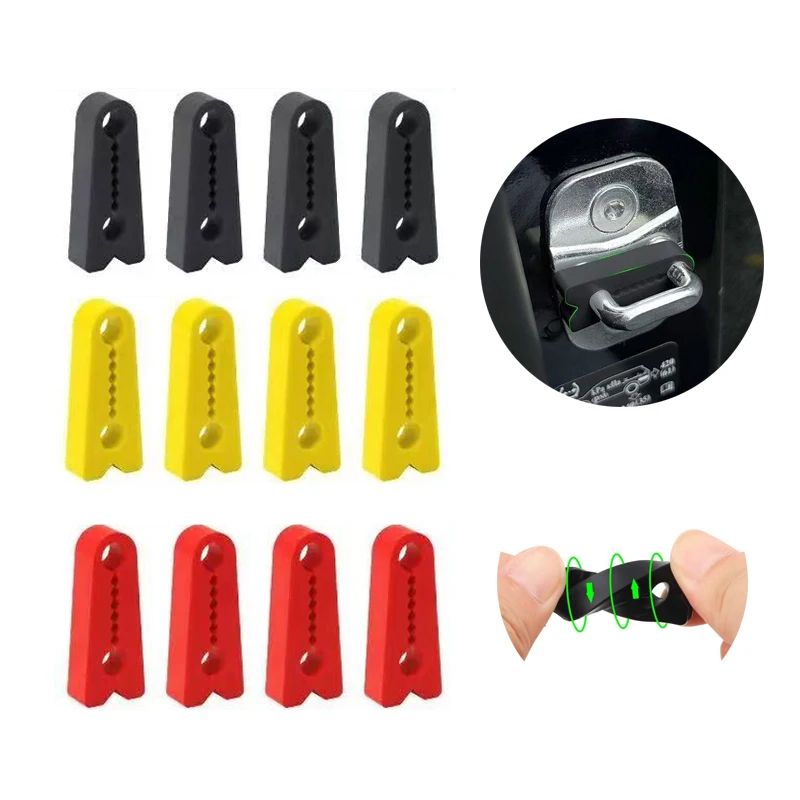 4pcs Sound Damper Door Lock Buffer For Suzuki Jimny Swift Vitara SX4 Renault Mazda Benz Kia Peugeot Fiat Honda Shock Absorber ราคา 208 บาท*ส่งฟรี