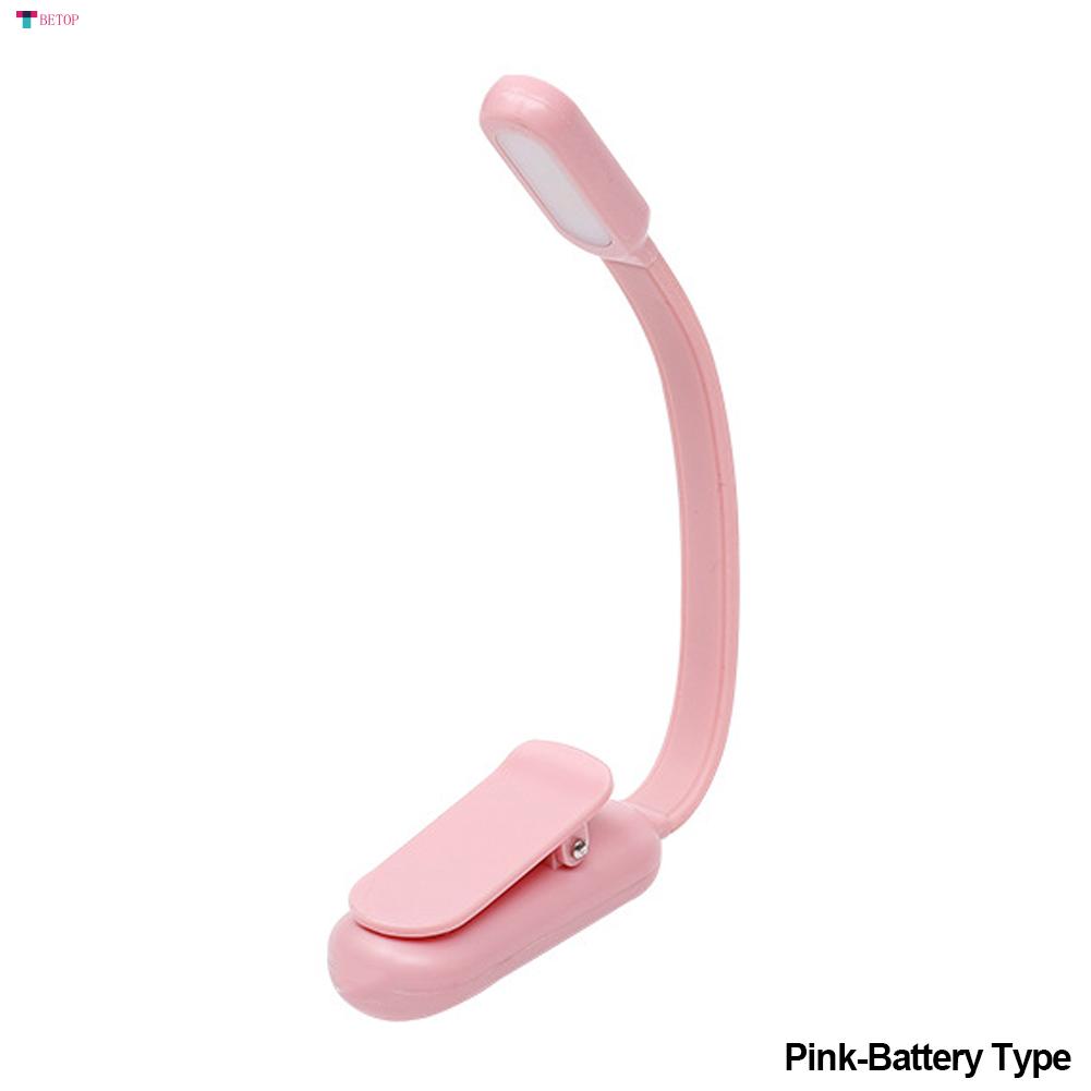 Sigomay USB Mini LED Book Night 3 Light Color Adjustable Brightness Clip-On Study Reading Lamp Rechargeable for Travel Bedroom Reading