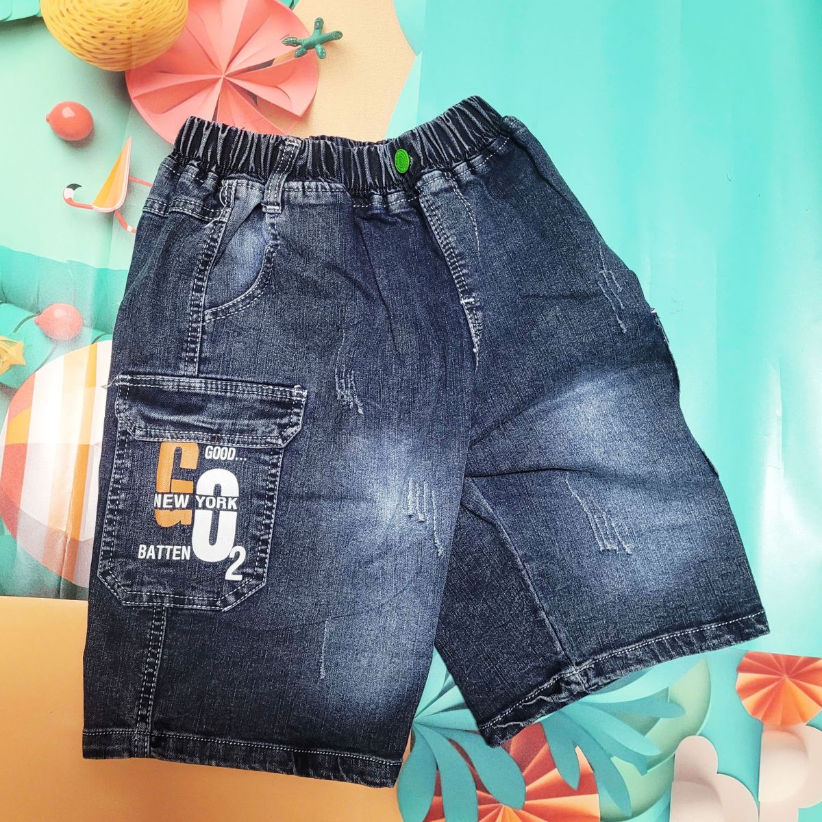 Quần short jean bé 40kg đến 61kg, quần ngố jean thun NHIỀU MẪU, size 18 đén size 23 - NH BIG SIZE SHOP