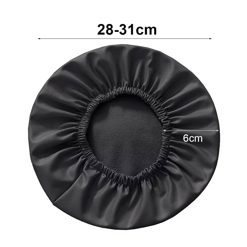 SAVVYSHELF 1Pcs Chống nước Bọc Ghế Da PU với dây thun Vỏ đệm ghế ngồi Bao gồm tất cả Bọc Ghế Tròn cho ghế xoay quán bar