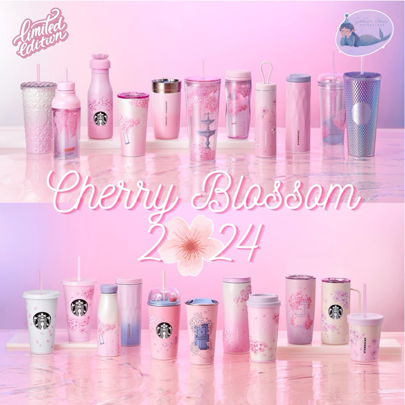 Starbucks sakura 2024 bộ sưu tập “secret eden cherry blossom” 🌸⛲️