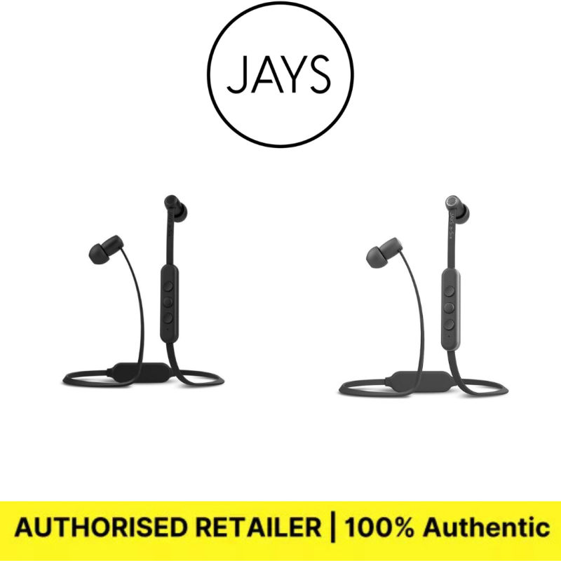 JAYS a-Six Wireless Earphone (Bluetooth 4.1 / 12 hours continuous playback / Remote control with microphone / Gray / Silver) JS-ASW-G/S2 Singapore