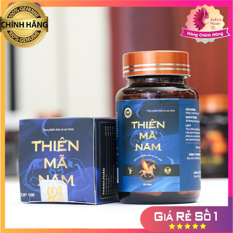[Combo of 3 Genuine Boxes] Thien Ma Nam Pills – Supports Male Enhancement, Prevents Premature Ejaculation, Helps Nourish Kidneys and Enhance Erectile Function – Box of 30 Pills - Lzht3