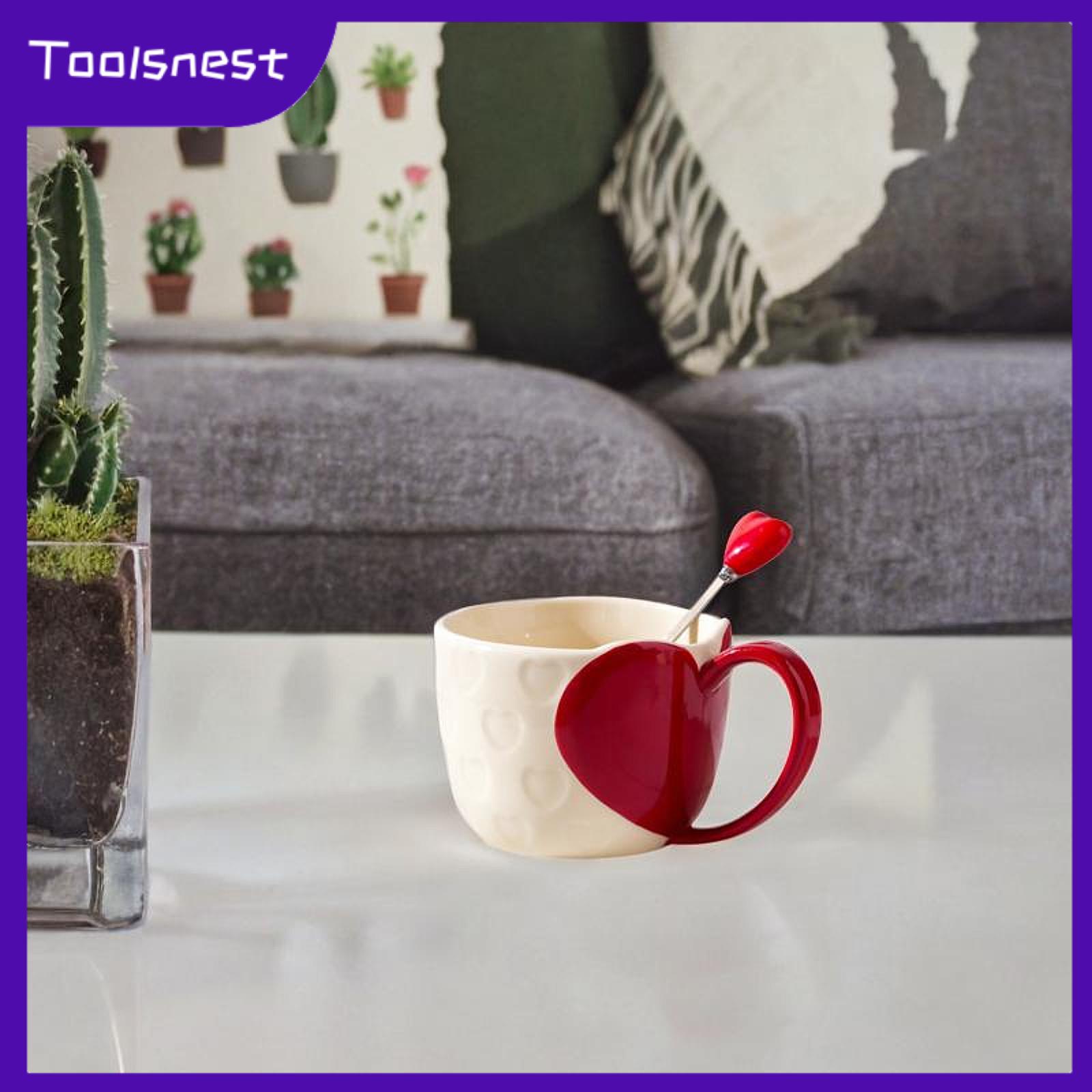 Toolsnest Coffee Mug Water Cup Reusable Home Decoration 350ml Breakfast Mug Drinkware Cute Tea Mug for Girls Dining Valentine Gifts ราคา 193 บาท*ส่งฟรี