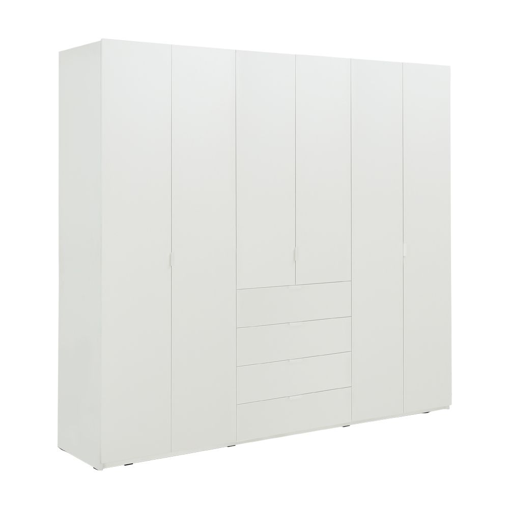 INDEX LIVING MALL ตู้เสื้อผ้า 6 บาน รุ่นวาซิม - สีขาว ราคา 21,190 บาท*ส่งฟรี