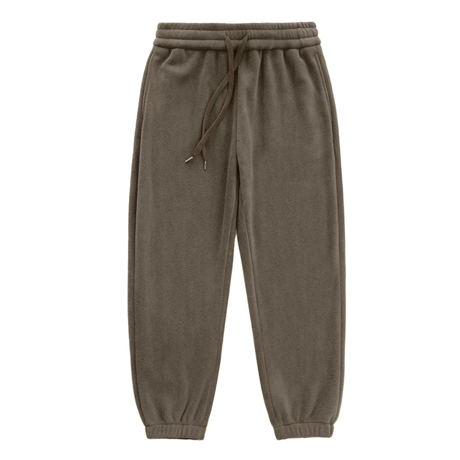UHH Men Sports Pants Solid Color Men Pants Men's Thickened Sweatpants Warm Jogger Pants with Drawstring Waist Casual Loose Fit Tapered Track Pants for Gym Streetwear Daily Wear – Comfortable for Asia - 2