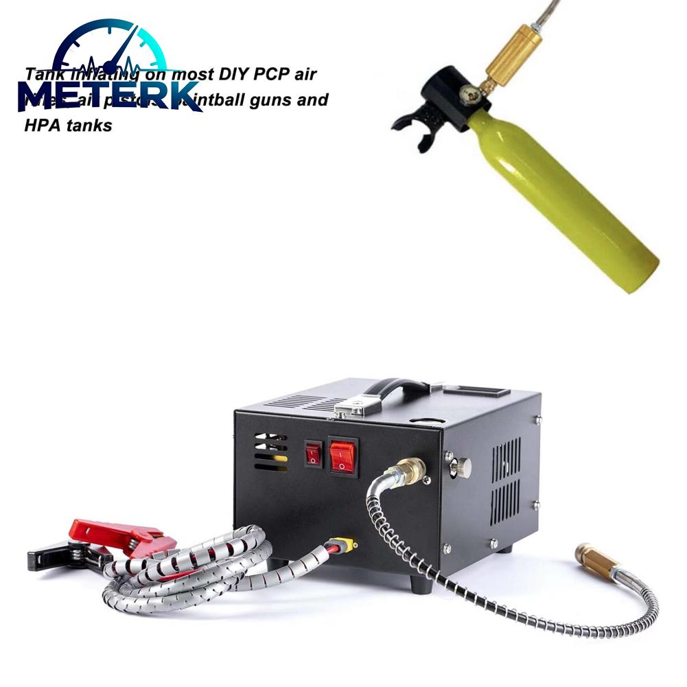 Meterk เครื่องอัดอากาศแรงดันสูง PCP เครื่องอัดอากาศน้ำมันน้ำฟรี DC12V พร้อมพัดลมระบายความร้อนสำหรับดำน้ำ ราคา 9,142 บาท*ส่งฟรี