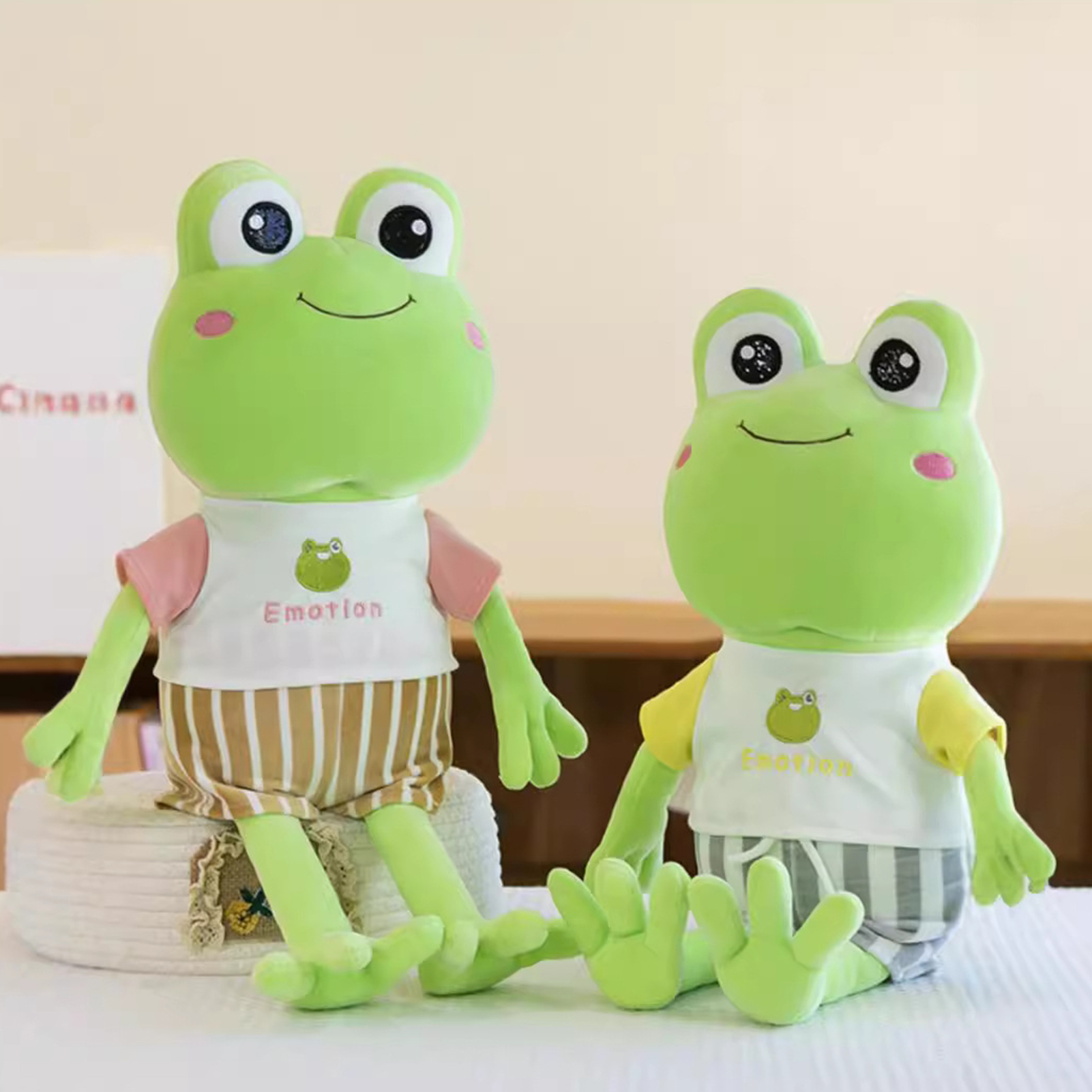 Sang Trọng Ếch Đồ Chơi Huggable Ếch Thú nhồi bông Đáng Yêu ếch xanh Thú nhồi bông món quà hoàn hảo C
