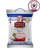India Gate Super Basmati White Rice 5kg Enriched Long Grain