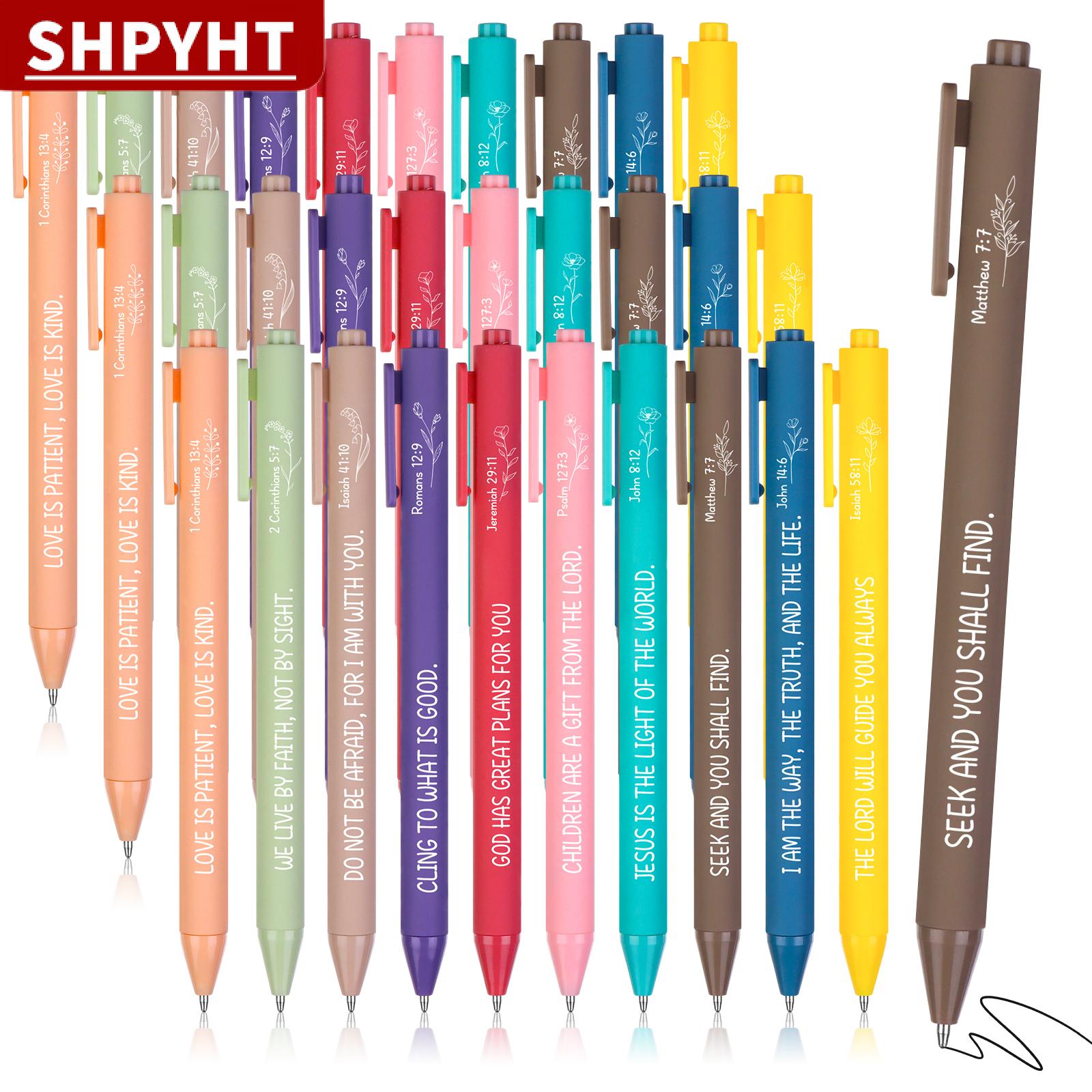 [COD] SHPYHT TOY 30 Pcs Christian Bible Verse Pens Gifts Bulk Religious Inspirational Scripture Ballpoint Pen For Women Men Office Sunday School
