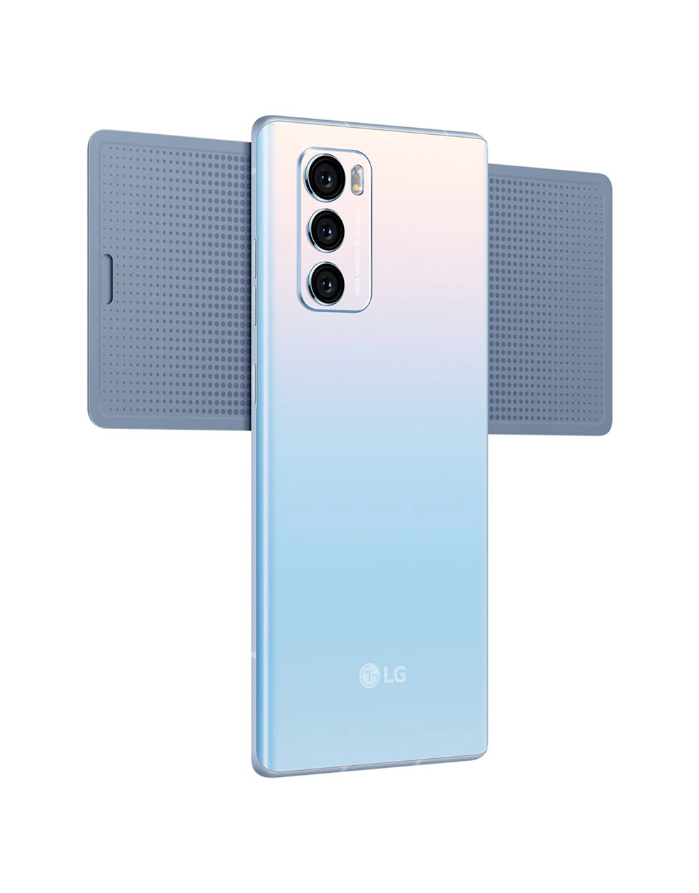 [op061] Original LG WING LMF100N LMF100TMW LMF100VM 5G Mobile Phone 6.8'' 8GB RAM 128GB/256GB ROM Single/Dual SIM Octa Core CellPhone · v21