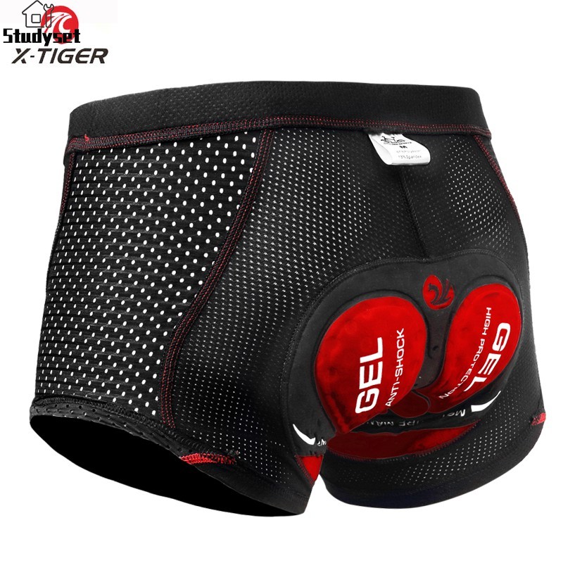 Studyset IN stock X-TIGER - Cycling Shorts 5D 3D Gel Filled Coolmax Bicycle pants ราคา 278 บาท*ส่งฟรี