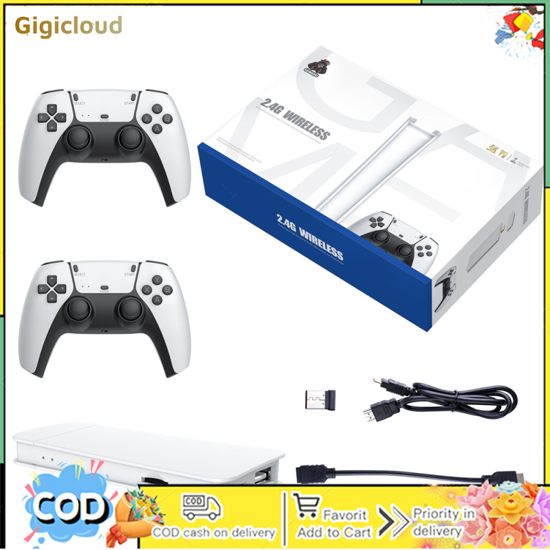 M15 30000 Games 2.4G Wireless Retro Game Console With 2 Wireless Controllers Handheld Console HD 4K Video Games ราคา 1,564 บาท*ส่งฟรี
