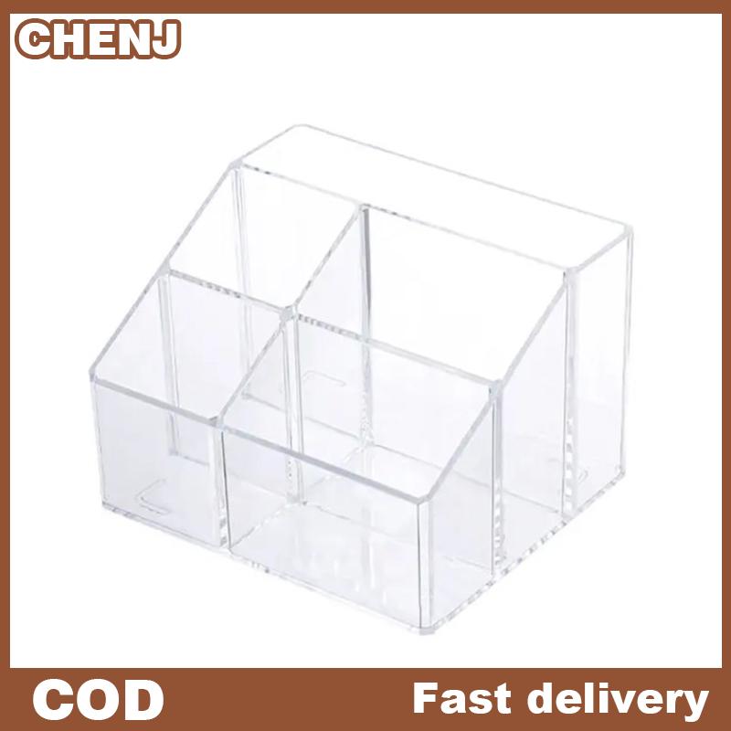 CHENJ Acrylic trong suốt Máy tính để bàn văn phòng phẩm lưu trữ hộp công suất lớn mảnh vỡ phân chia lưu trữ hộp bàn lưu trữ Kệ tổ chức hộp