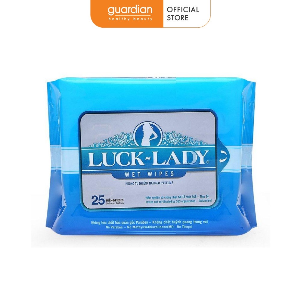 Khăn Ướt Hương Tự Nhiên Luck Lady 25 Miếng