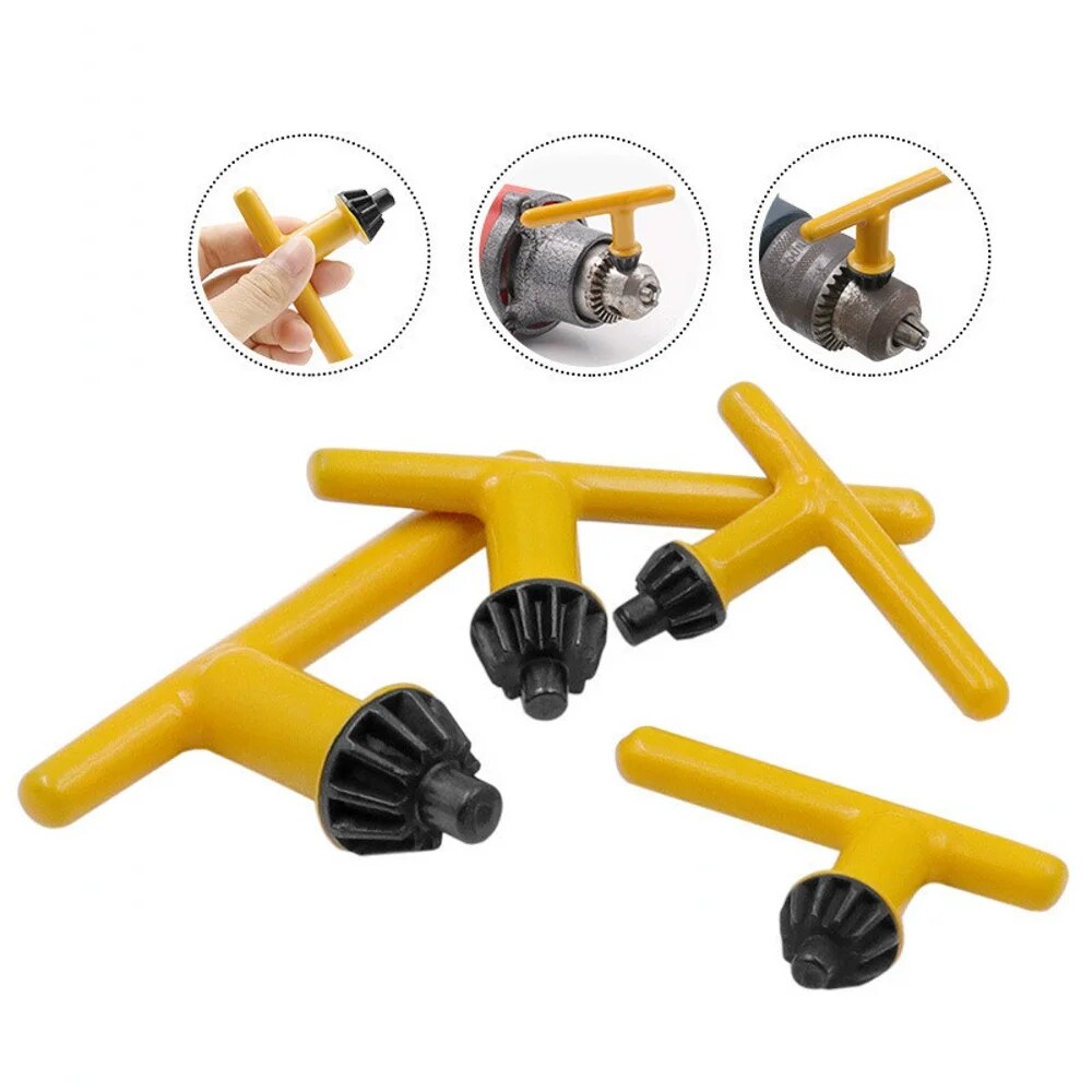 3 cái cái khoan tay chìa khóa ngàm khoan cờ lê khoan Bộ cờ lê chìa khóa phụ kiện dụng cụ với trường hợp da