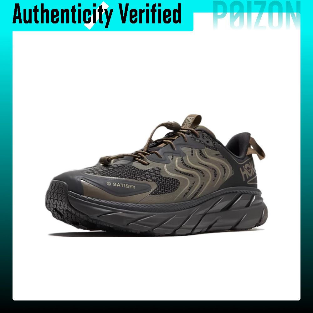 รองเท้าผ้าใบ รองเท้าลำลองผู้ชาย HOKA Satisfy X ONE Clifton LS รองเท้าลำลอง Unisex Low-top สีดำ 1143450-FIBC ราคา 20,168 บาท*ส่งฟรี