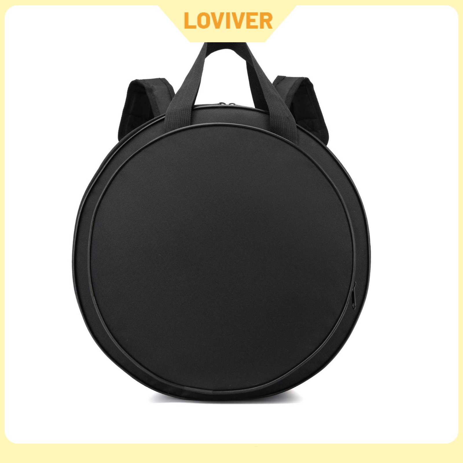 LOVIVER Padded Drum Backpack Round Drum Bag with Shoulder Straps Hands-Unrestricted Case Shielding for Drummers, Gigs, Rehearsals ราคา 3,932 บาท*ส่งฟรี