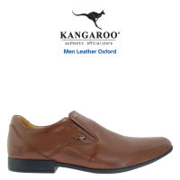 KANGAROO Original Men Genuine Cow Leather Formal Slip On - Brown 9810-A16