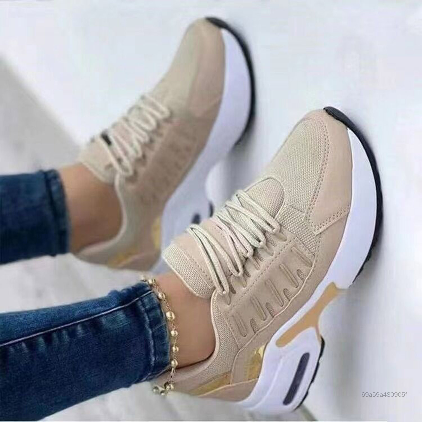 Giày chạy bộ thấp của phụ nữ mà không cần mài chân giày thể thao phù hợp để cắm trại đi bộ trong nhà DG2-VN